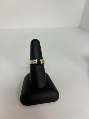 Sapphire and Diamond Yellow gold ring