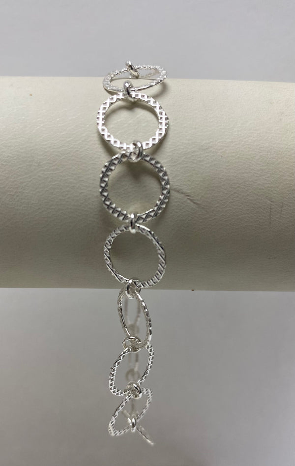 sterling silver hoop bracelet