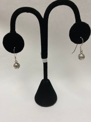 sterling silver ball dangle earrings