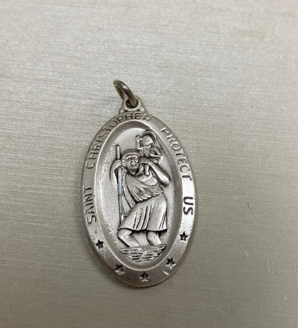sterling silver st christopher charm