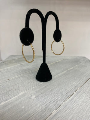 10 K Yellow Gold 30 mm hoops